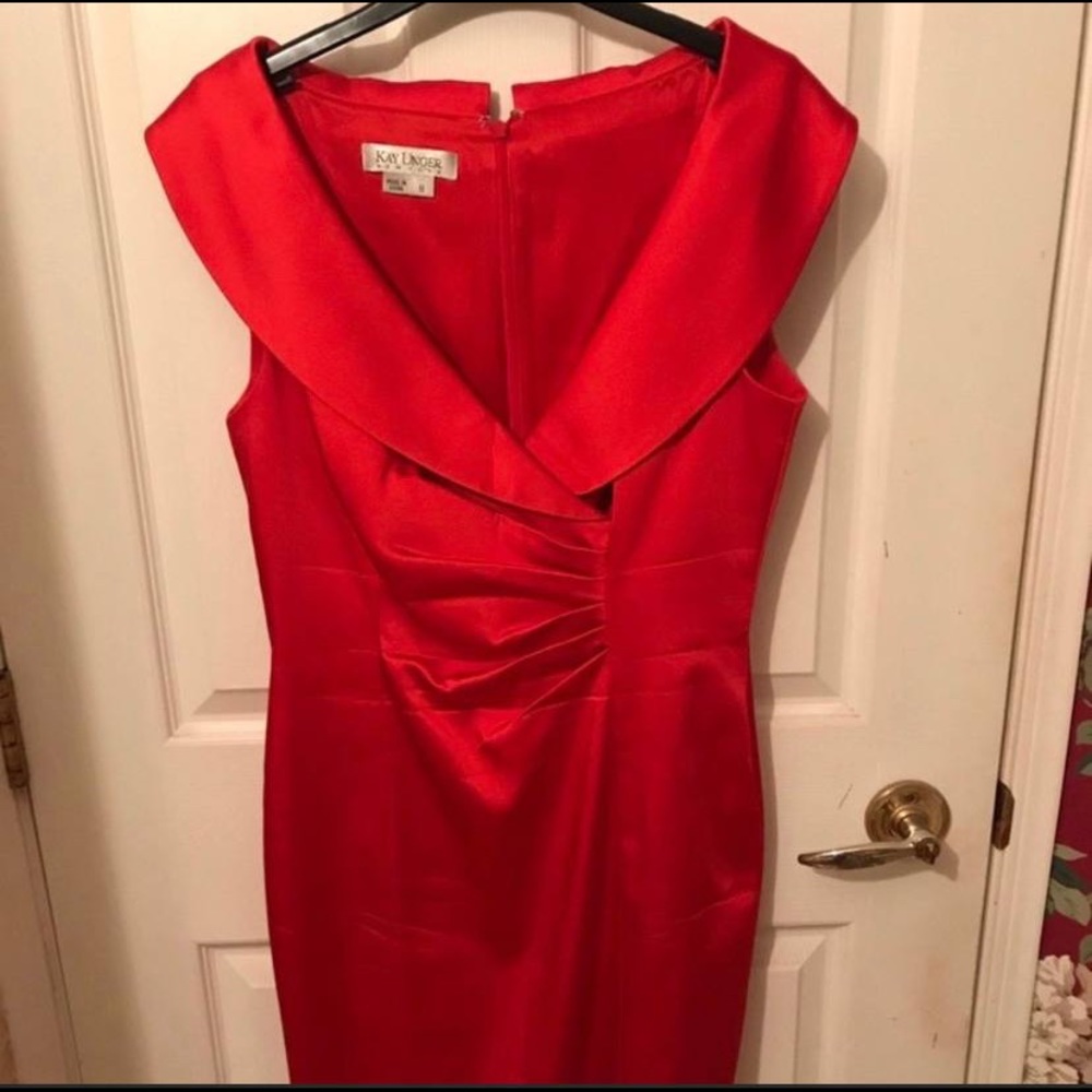 Stunning Kay Unger Red Dress - size 8